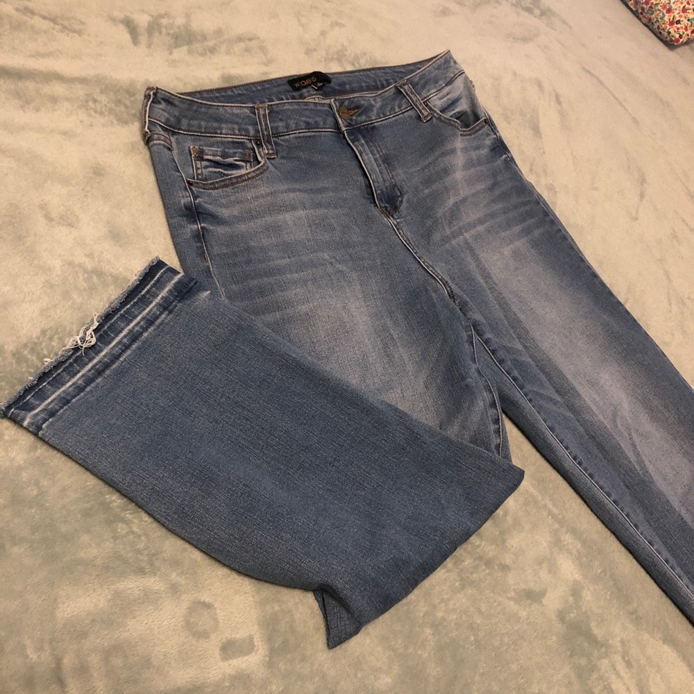 Women’s wide leg cropped jeans 31